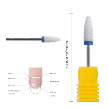 cuticle ceramic nail drill bit nail cleaner nail care tools